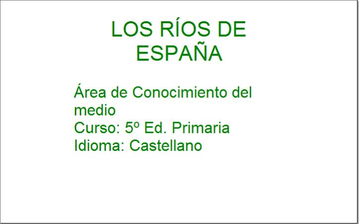 Los ríos de España | Recurso educativo 33614