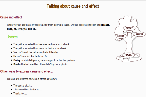 Cause and effect | Recurso educativo 34999