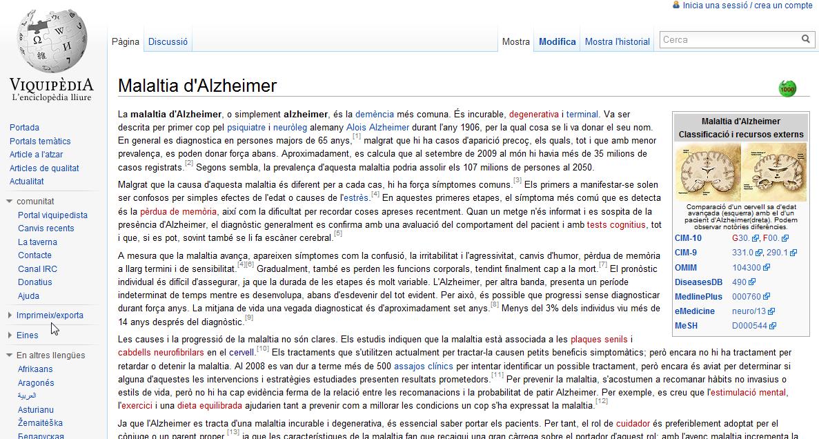 L'Alzheimer | Recurso educativo 35081
