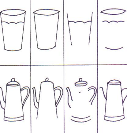 Ficha: vasos y cafeteras | Recurso educativo 48777