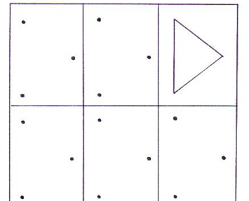 Ficha: formar triángulos con puntos | Recurso educativo 48988