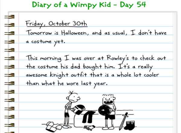 Storybook: Diary of a Wimpy kid | Recurso educativo 49254