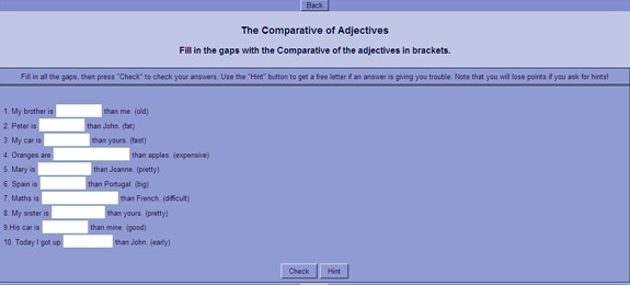 The comparative of adjectives | Recurso educativo 50204