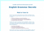 Grammar: Must and have to | Recurso educativo 58379