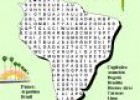Sopa de letras sobre un mapa: América del Sur | Recurso educativo 5512