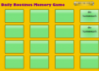 Daily routines memory game | Recurso educativo 69301