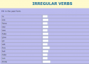 Irregular verbs | Recurso educativo 76755