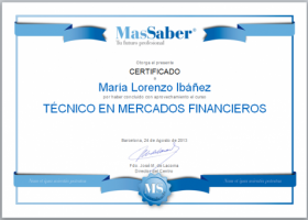 Curso de Técnico en mercados financieros | MasSaber | Recurso educativo 114031