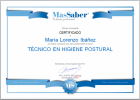Curso de Técnico en higiene postural | MasSaber | Recurso educativo 114073
