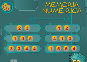 Juego de trabajar la memoria numérica para desarrollar la memoria en niños de 3 a 6 años : 01 | Recurso educativo 404883