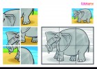 Imprimible Puzzle Elefante | Recurso educativo 421219