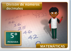 División de números decimales | Recurso educativo 687022