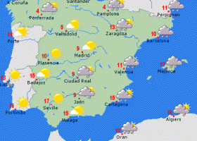 --- - Spain - Forecast maps - weather forecast | Recurso educativo 688658