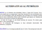 Alternativas al petróleo | Recurso educativo 739131