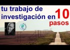 Cómo hacer un buen trabajo de investigación (o un proyecto) en 10 pasos.wmv | Recurso educativo 746401