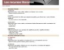 Los recursos literarios | Recurso educativo 84747